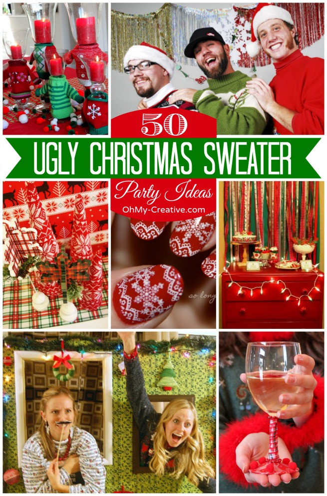 Creative Christmas Party Ideas
 15 Do It Yourself Ugly Christmas Sweaters Oh My Creative