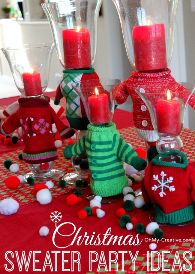 Creative Christmas Party Ideas
 Ugly Christmas Sweater Party Ideas Oh My Creative