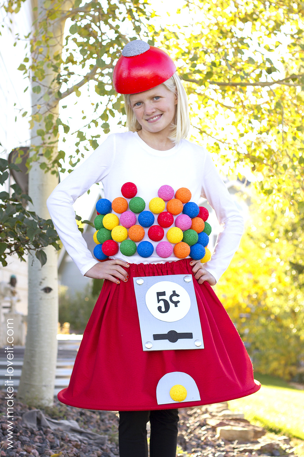Creative DIY Costumes
 Gumball Machine Costume a very Low Sew project