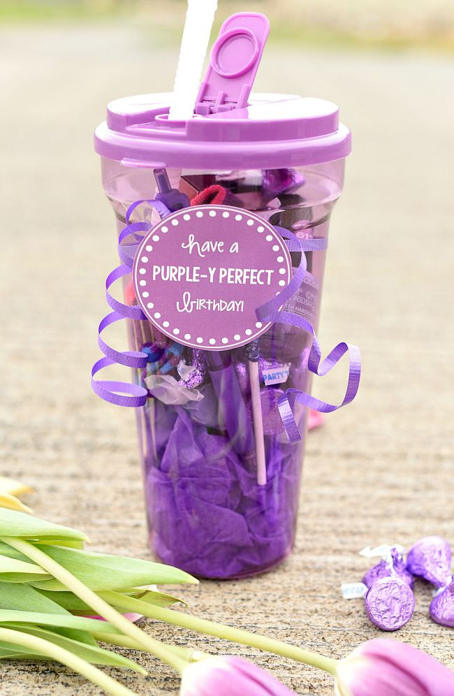Creative Gift Ideas For Best Friend
 Purple Themed Birthday Gift for Friends