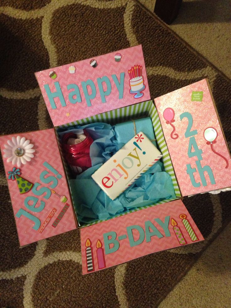 Creative Gift Ideas For Best Friend
 Best friend birthday box Decorate the inside of the box