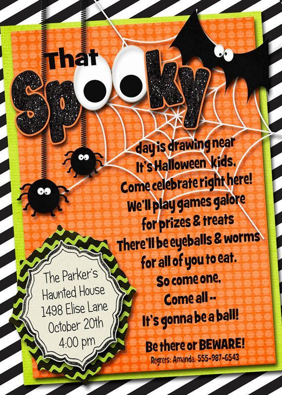 Creative Halloween Party Invitation Ideas
 lots of spooky Halloween invitation wording samples and