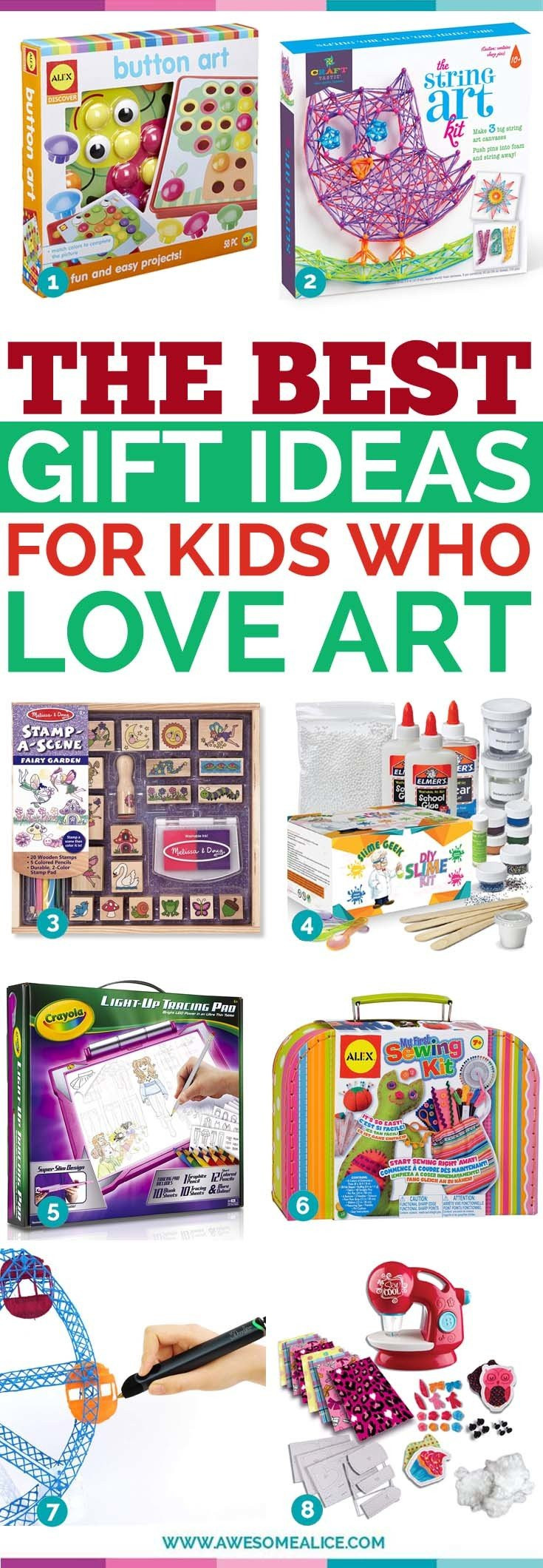 Creative Kids Gifts
 Top 30 Gift Ideas for Creative Kids Who Love Art