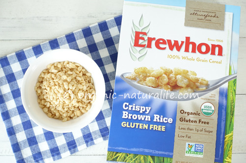 Crispy Brown Rice Cereal
 Erewhon オーガニッククリスピーブラウンライスシリアル グルテンフリーを食べてみたのでレビュー！玄米パフを玄米