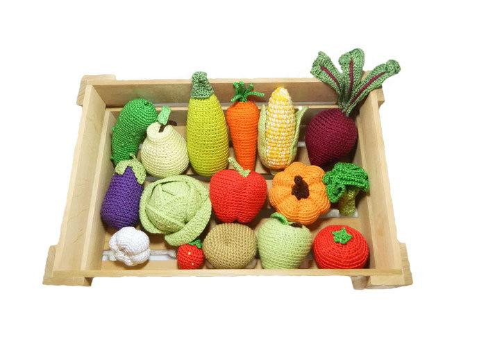 Crochet Gifts For Kids
 Crochet Ve ables Fruits 16Pcs Christmas Gifts Birthday