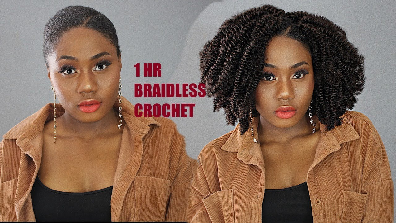 Crochet Hairstyles Youtube
 I HR Easy Braidless Crochet Hairstyle NO CORNROWS