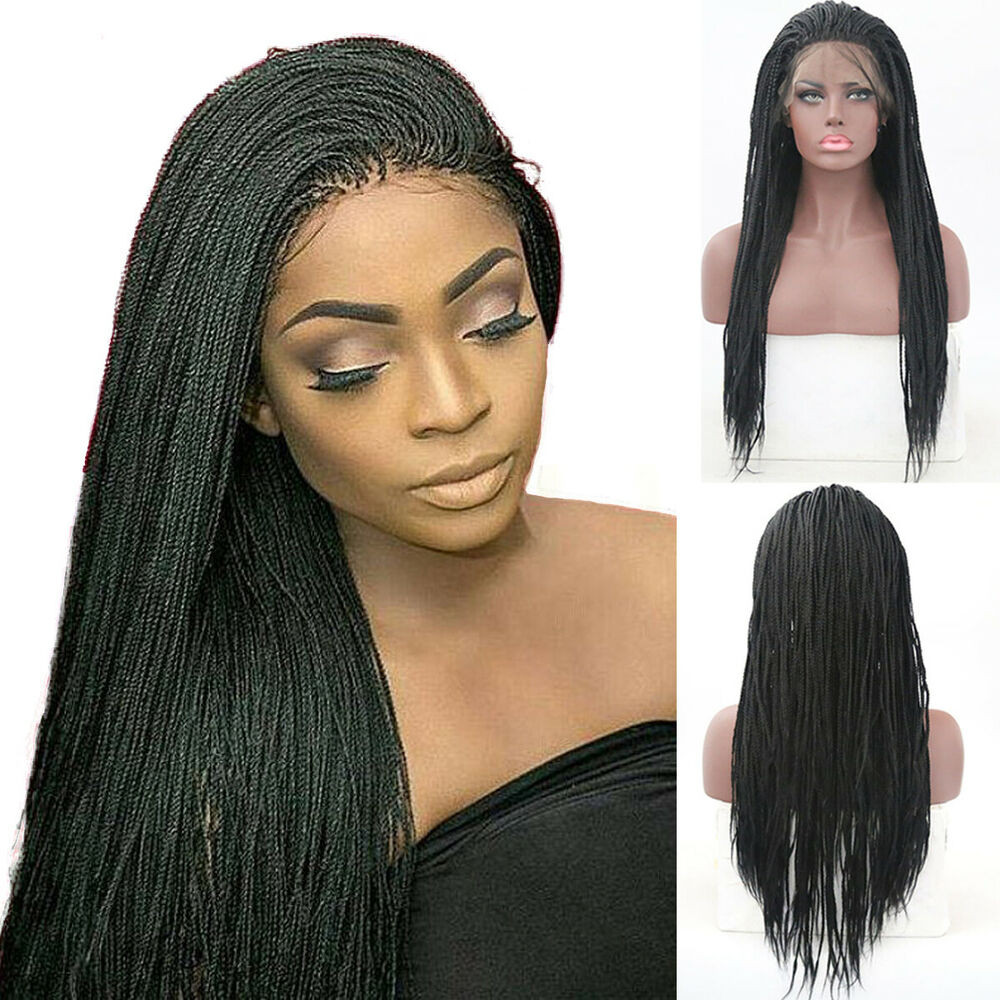 Crochet Micro Braids Hairstyles
 Micro Braids Lace Front Wigs Synthetic Crochet Twist