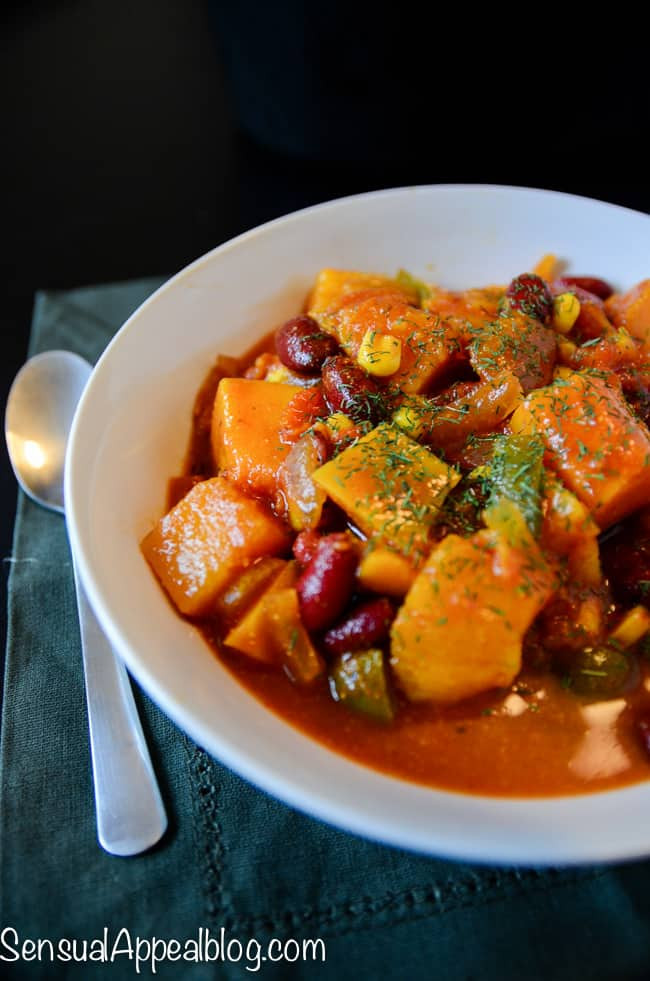 Crock Pot Recipes Vegetarian
 Vegan Butternut Chili Healthy Crock Pot Recipe
