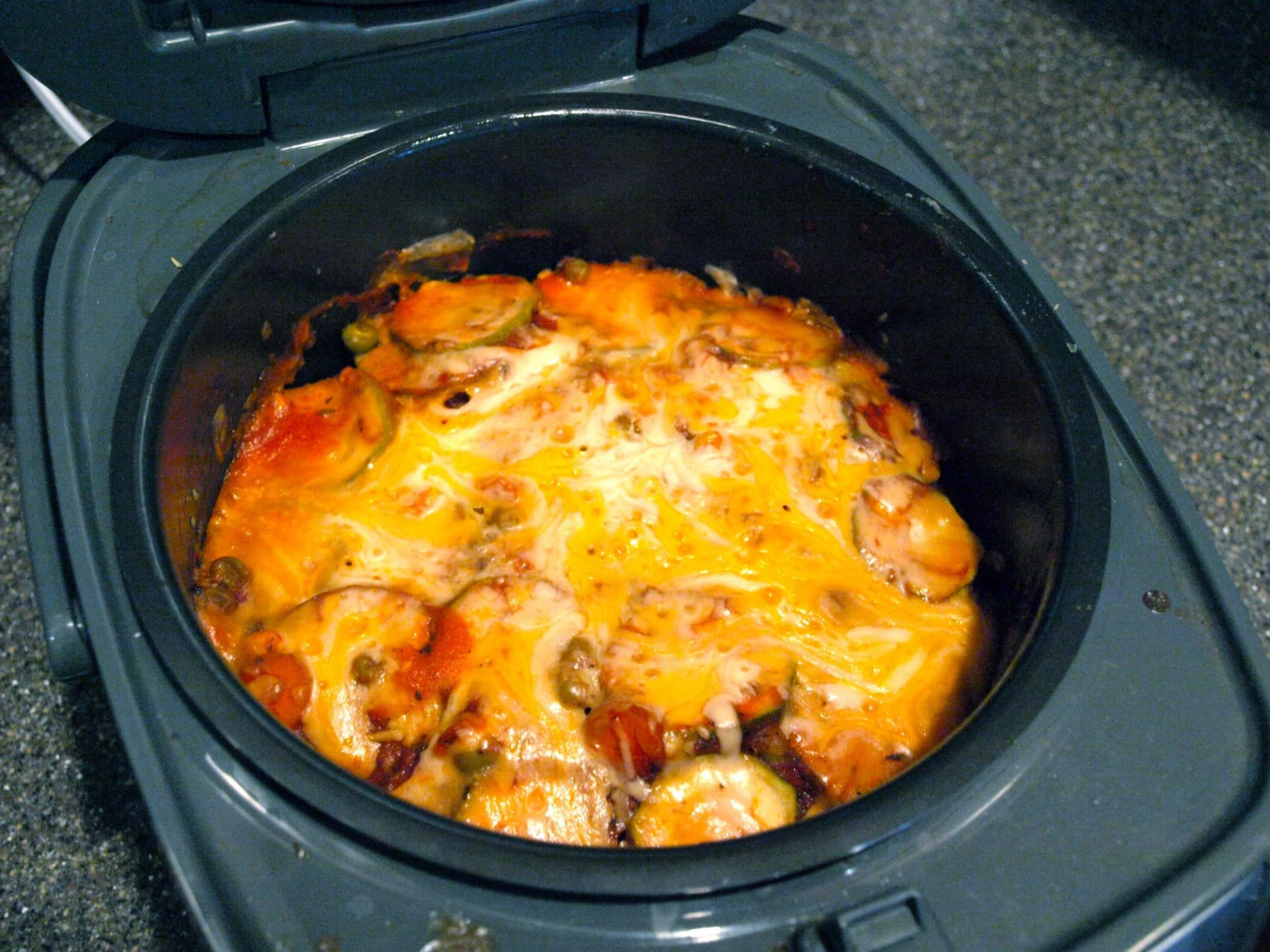 Crock Pot Recipes Vegetarian
 Layered Ve able Crockpot Casserole Happy Healthy Mama