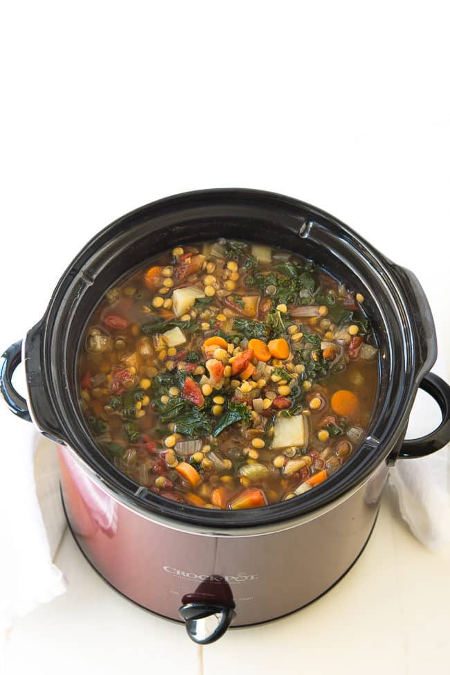 Crock Pot Recipes Vegetarian
 Crock Pot Ve able Lentil Soup