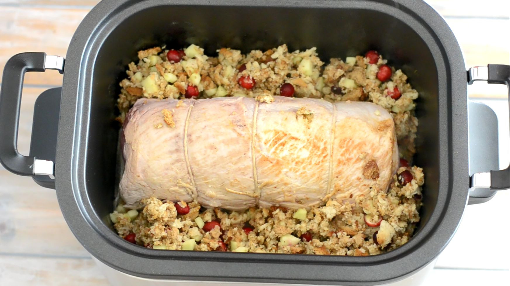 Crockpot Recipe Pork Loin
 Crock Pot Apple Cranberry Stuffed Pork Loin Flour My Face