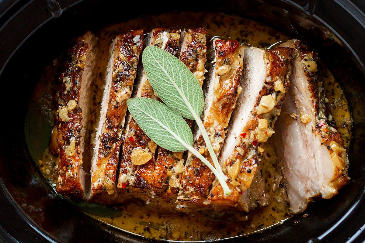 Crockpot Recipe Pork Loin
 Crockpot Pork Loin in Creamy Garlic Sauce — Eatwell101