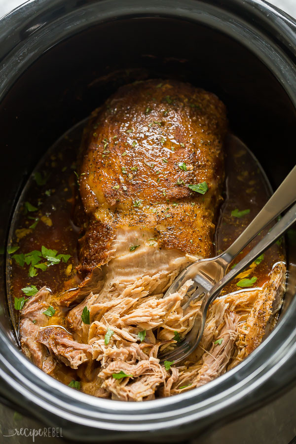 Crockpot Recipe Pork Loin
 Easy Slow Cooker Pork Loin Recipe The Recipe Rebel