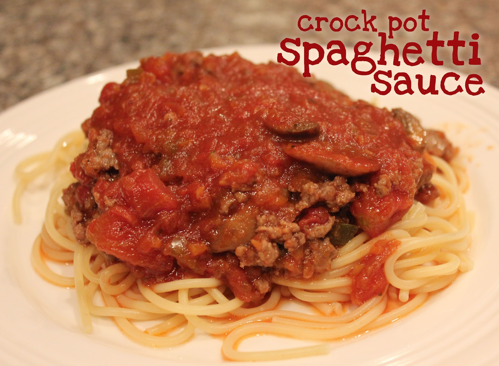 Crockpot Spaghetti Sauce
 Crock Pot Spaghetti Sauce Repeat Crafter Me