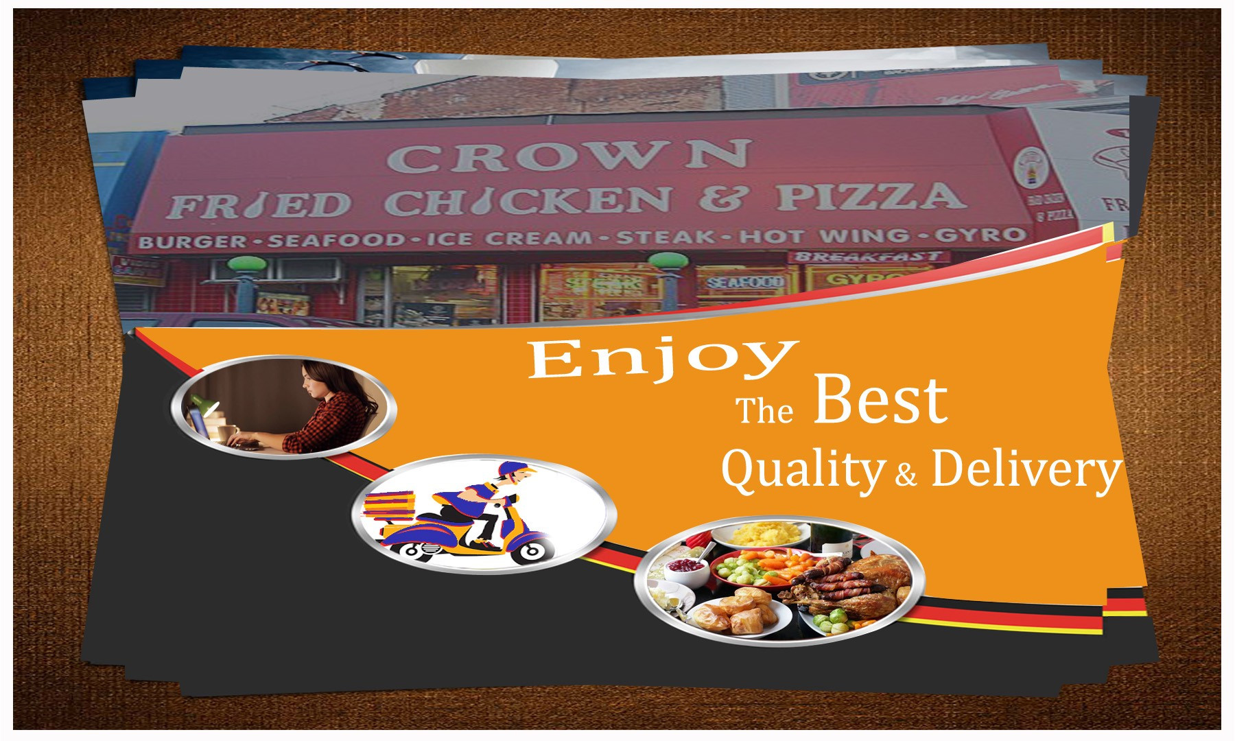 Crown Fried Chicken &amp; Pizza
 Order Crown Fried Chicken And Pizza Within Moving An Inch