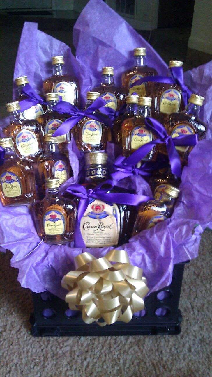 Crown Royal Gift Basket Ideas
 Crown Royal basket Ideas