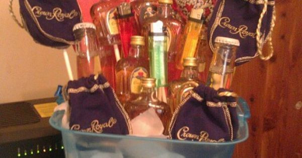 Crown Royal Gift Basket Ideas
 Diy Crown Royal Gift Basket DIY Pinterest