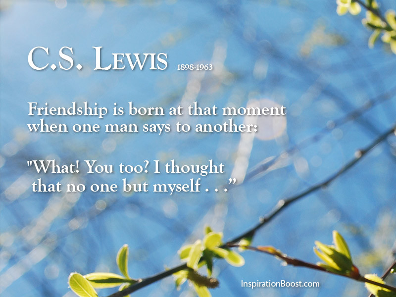 Cs Lewis Quotes On Friendship
 Cs Lewis Quotes Friendship QuotesGram