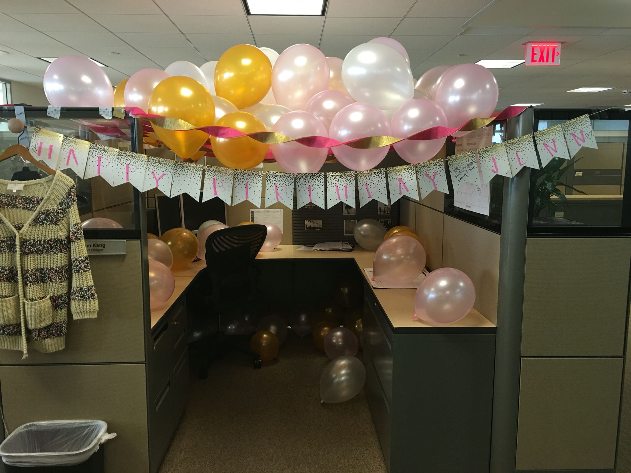 Cubicle Birthday Decorations
 Birthday Cubicle Decoration … With images