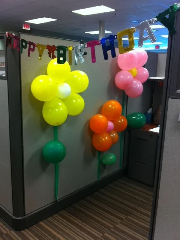 Cubicle Birthday Decorations
 58 best Birthday Cubicle Decorations images on Pinterest