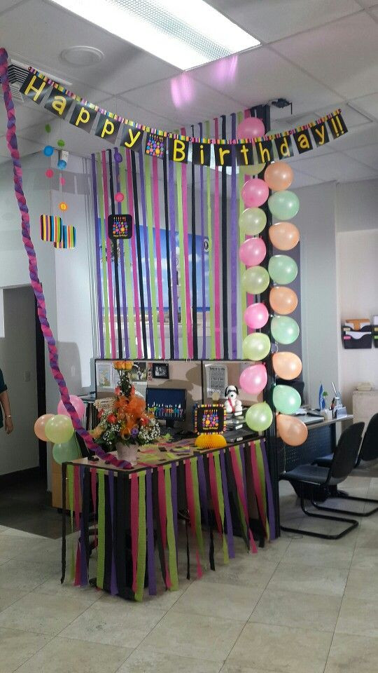 Cubicle Birthday Decorations
 Balloons Happy Birthday birthday decorations cubicle