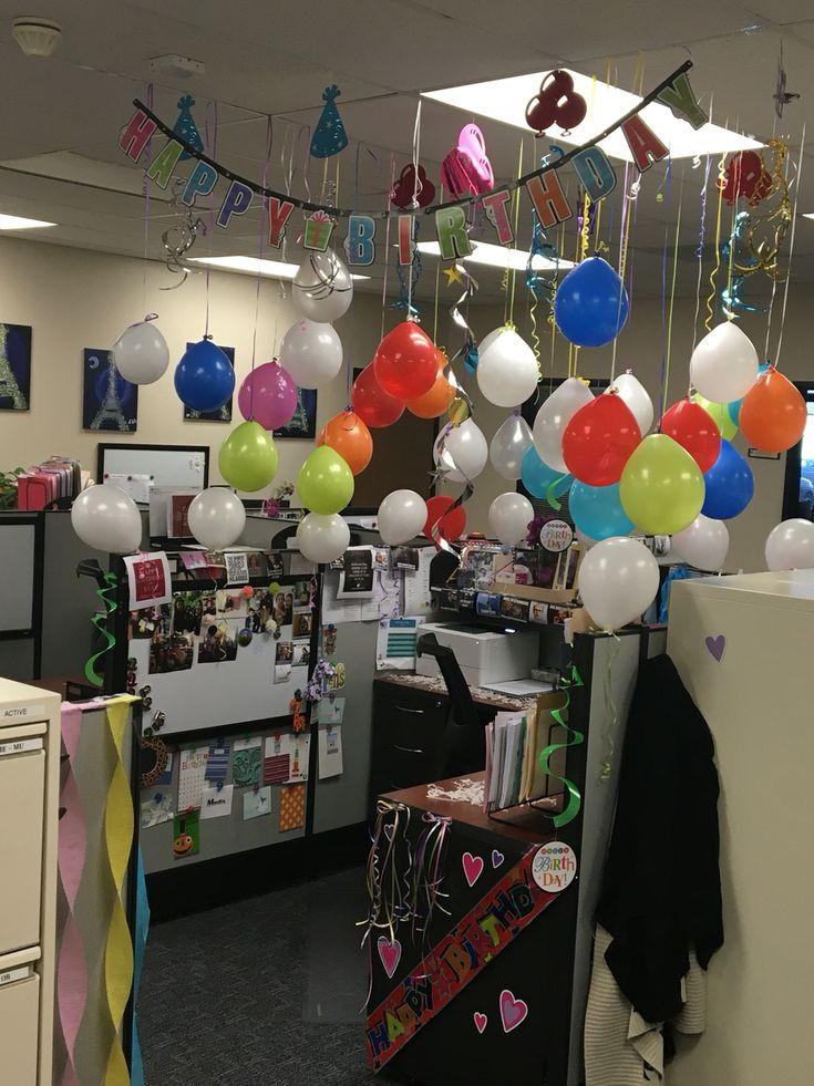 Cubicle Birthday Decorations
 Cubicle birthday decoration