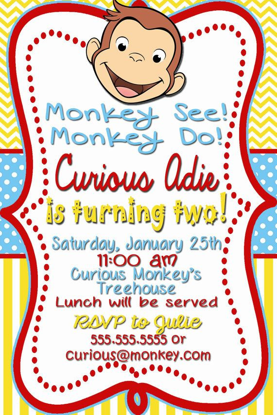 Curious George Birthday Invitation
 Curious George Birthday Invitations – FREE Printable