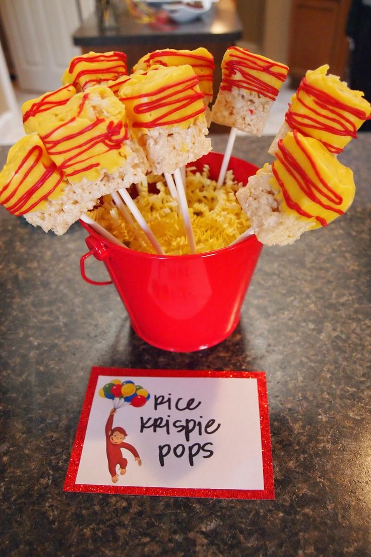 Curious George Party Food Ideas
 159 best Curious George Birthday images on Pinterest