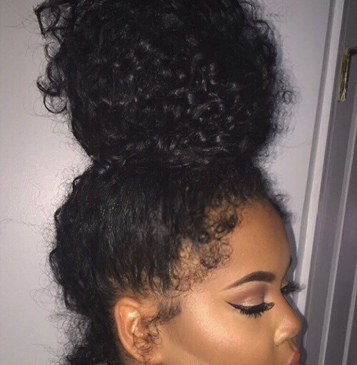 Curly Bun Hairstyles
 46 Bun hairstyles for Curly hair