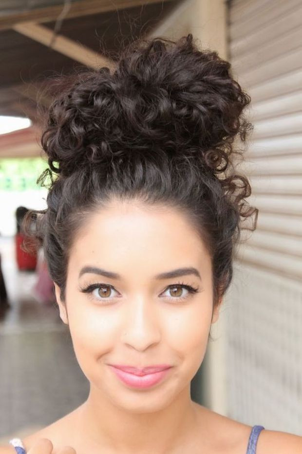 Curly Bun Hairstyles
 Untamed Tresses