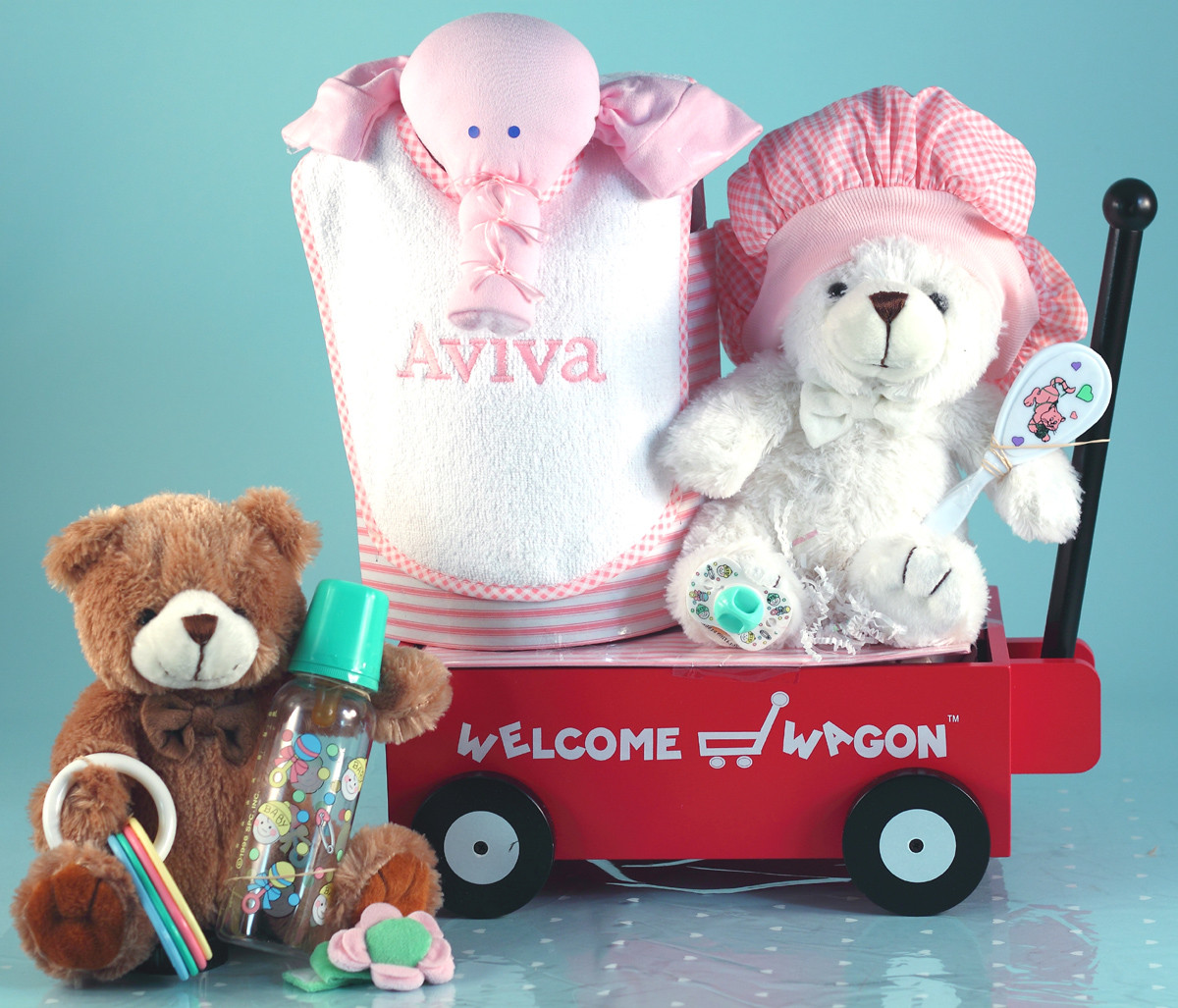 Custom Baby Girl Gifts
 Personalized Baby Girl Gift Wel e Wagon