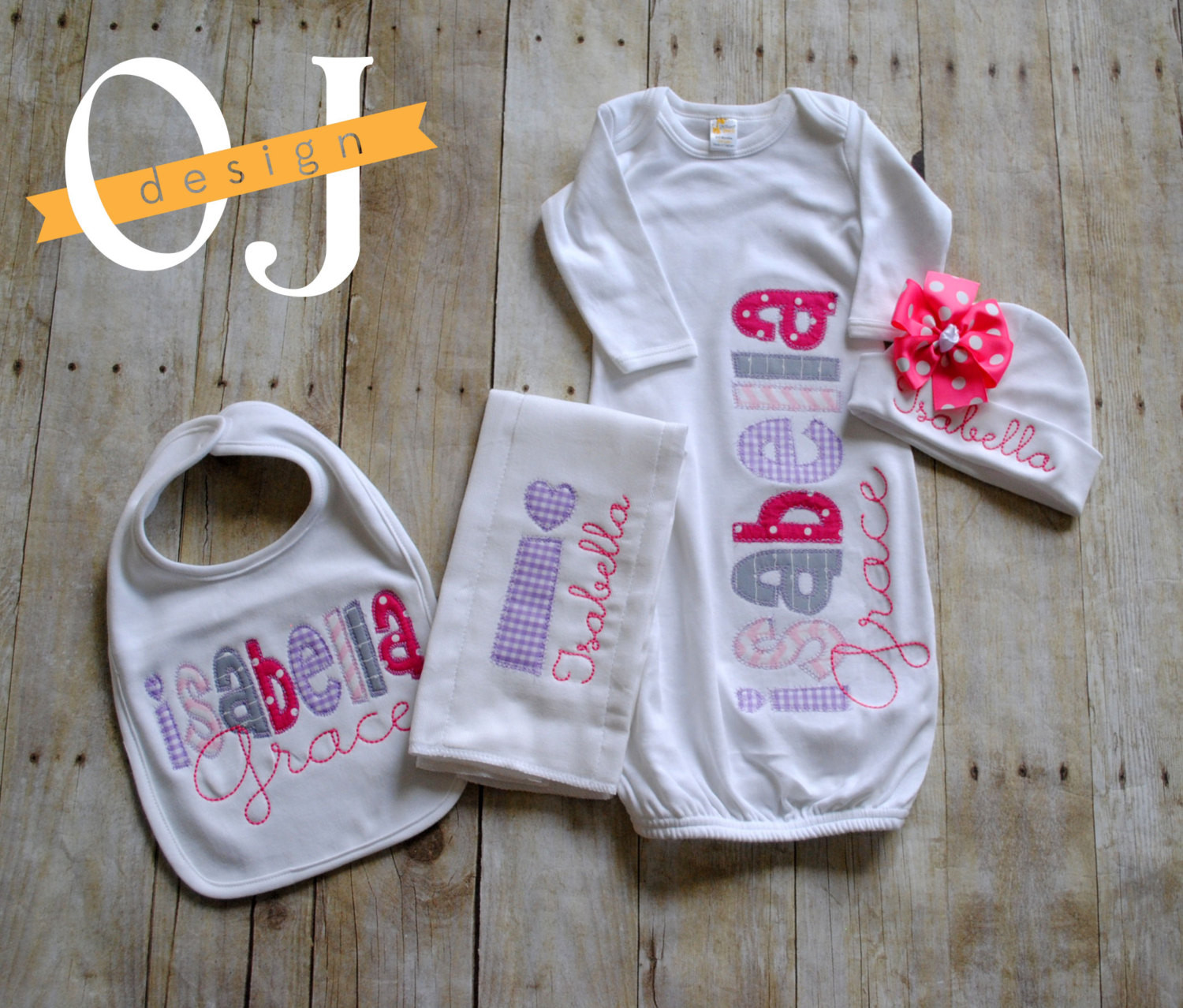 Custom Baby Girl Gifts
 Personalized Baby Girl Gift Set Newborn Gift Set Infant