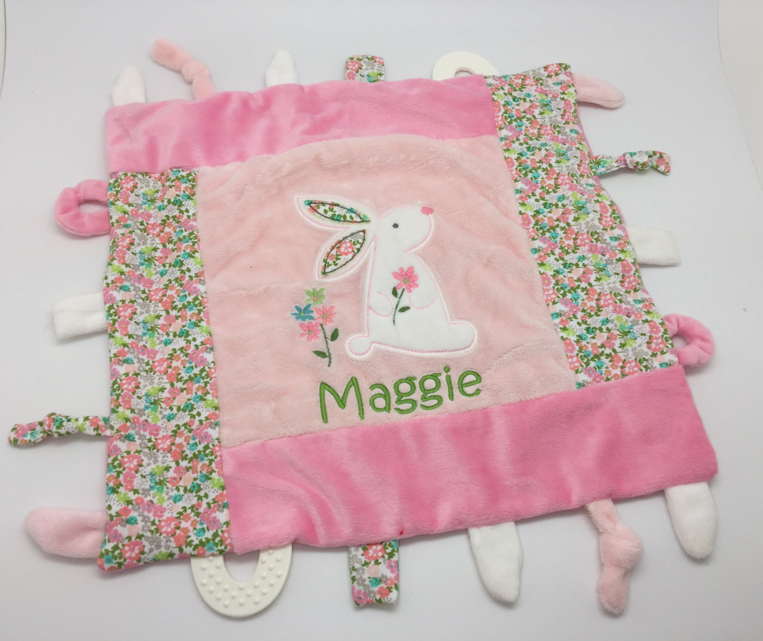 Custom Baby Girl Gifts
 Personalized Baby girl t blankie toy minky blanket