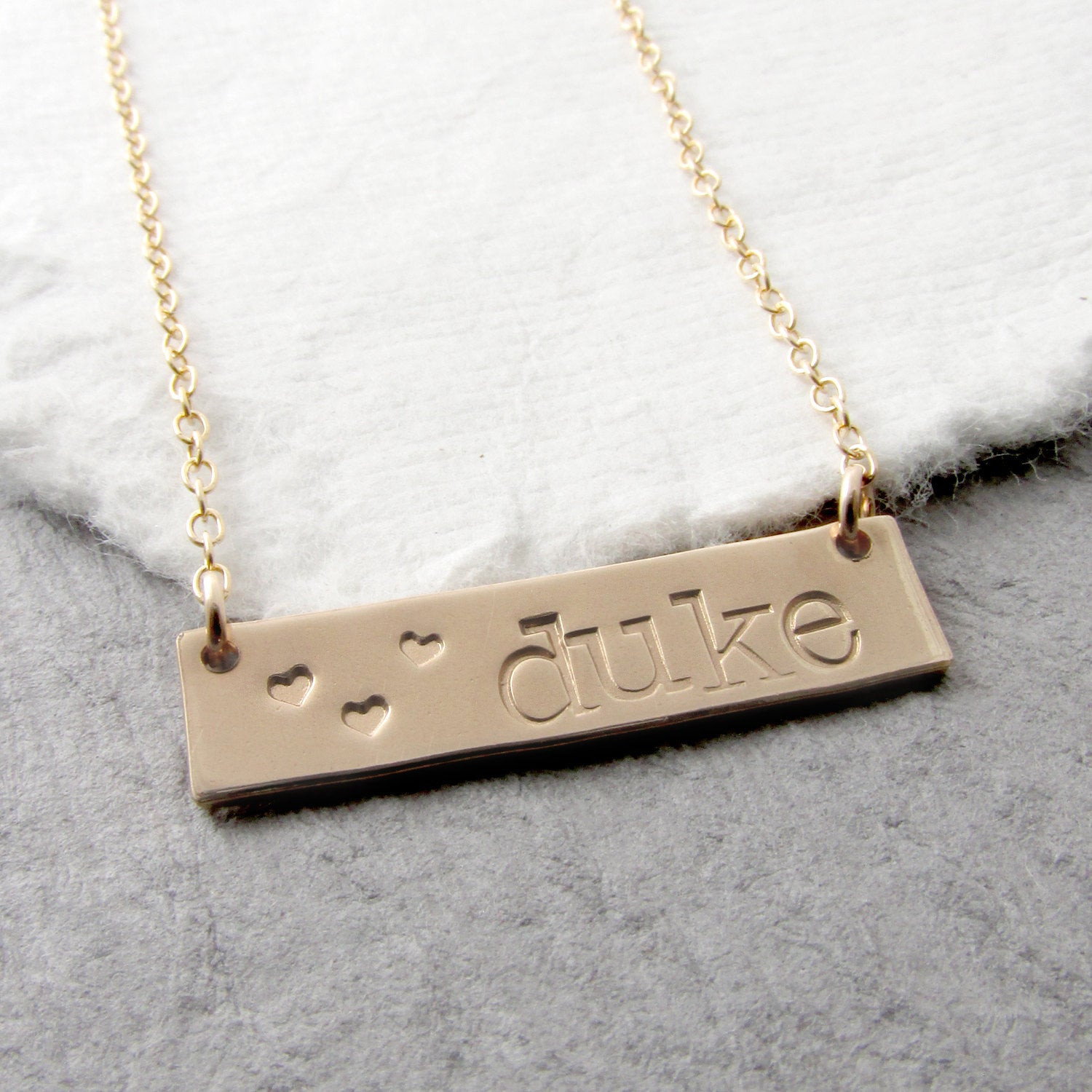 Custom Bar Necklace
 Personalized Name Bar Necklace Custom Gold Bar Name Necklace