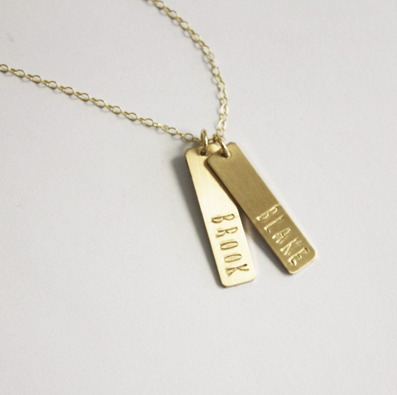 Custom Bar Necklace
 Custom Name Necklace Gold Bar Necklace Personalized Jewelry