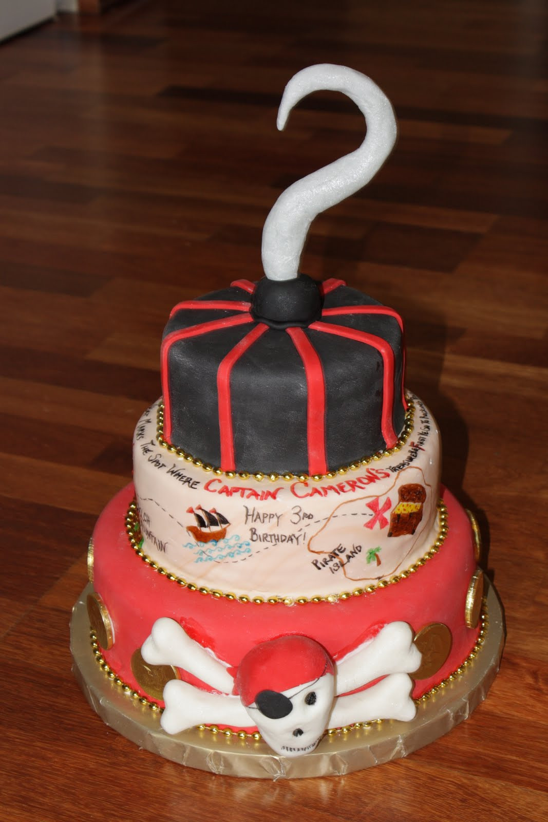 Custom Birthday Cakes
 Custom Cakes By Britt Pirate Birthday Cake