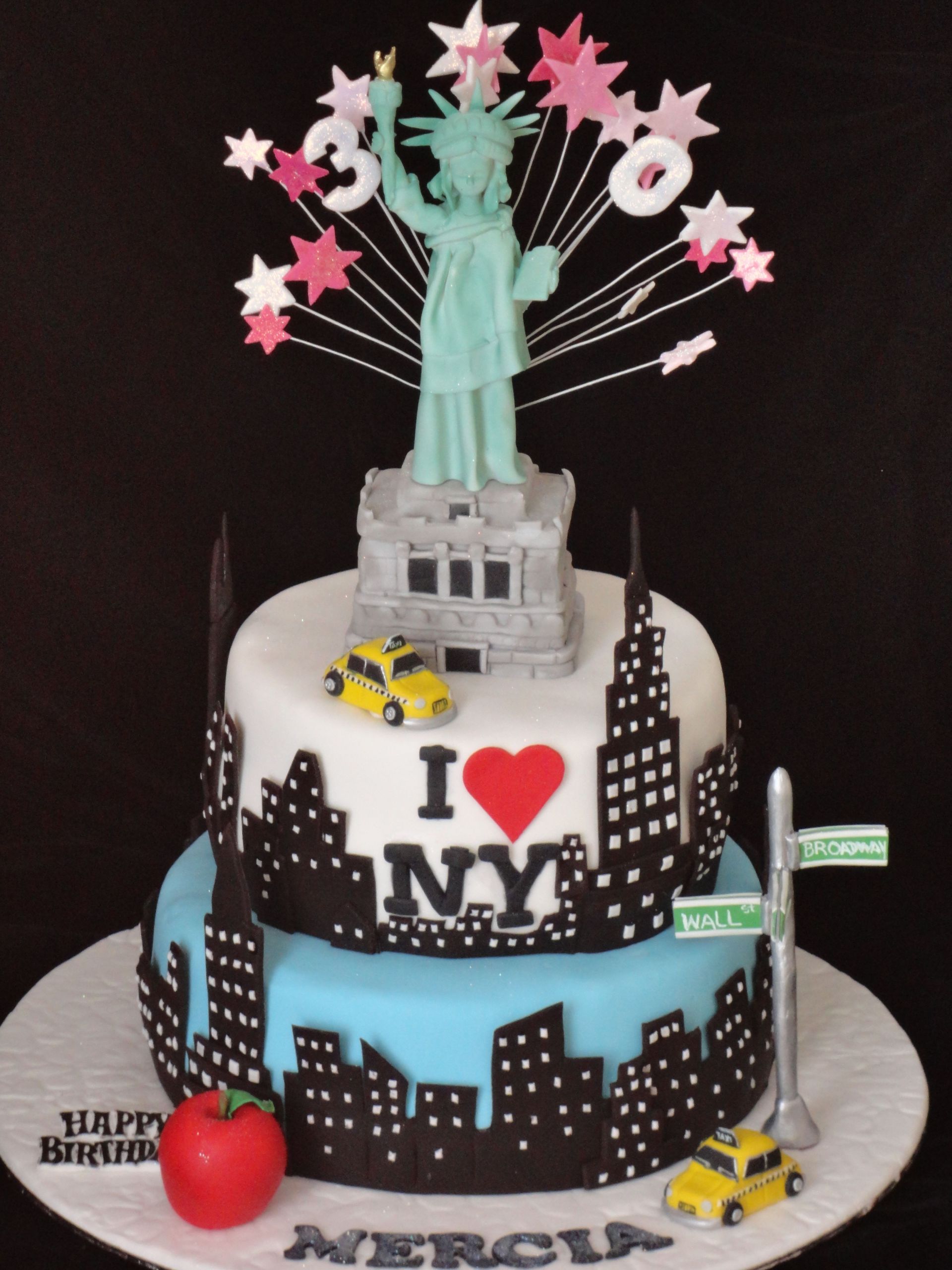 Custom Birthday Cakes Nyc
 New cake New York cake With images