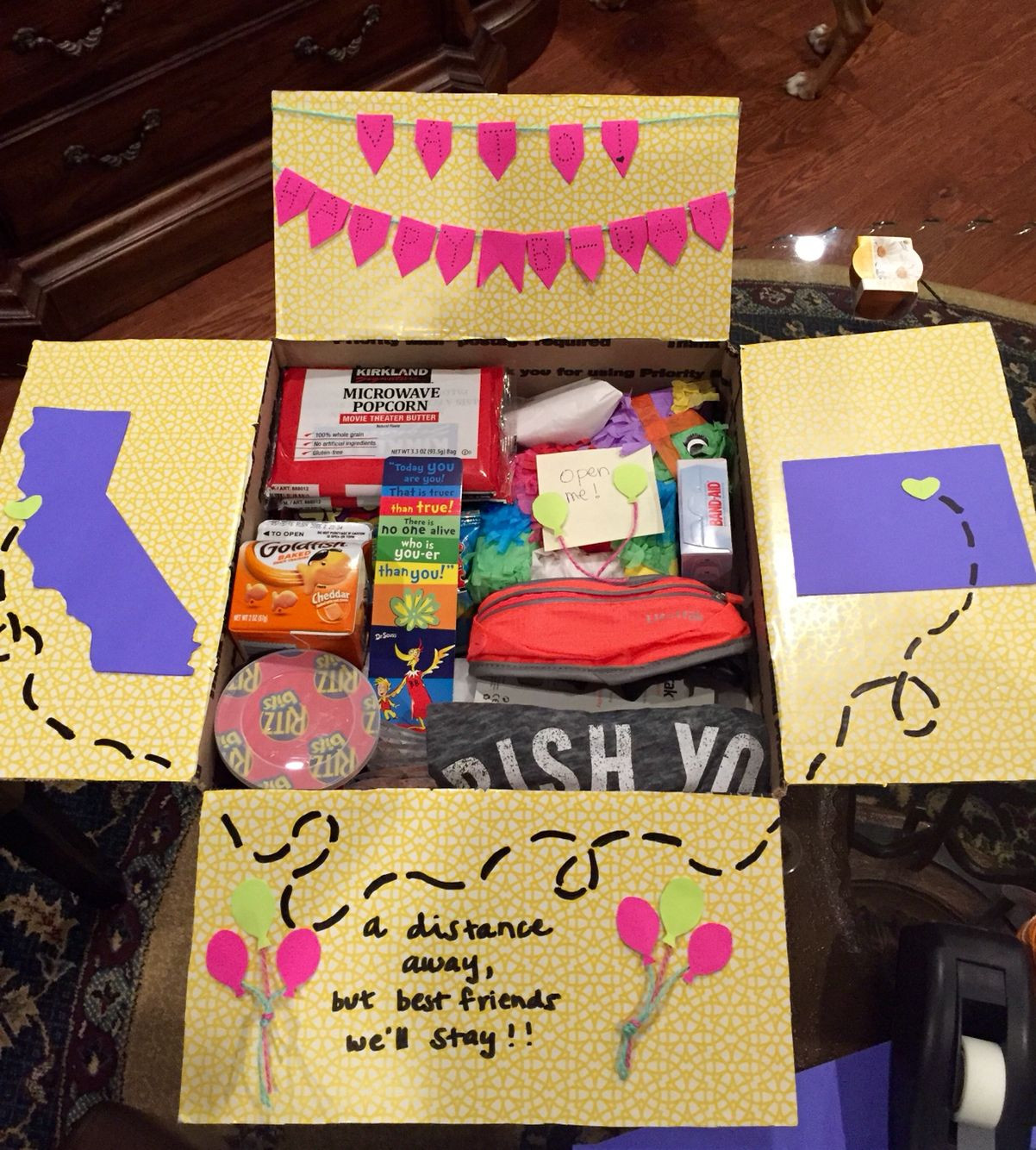 Cute Birthday Gift Ideas For Best Friend
 Birthday care package for a best friend geegfromfeej