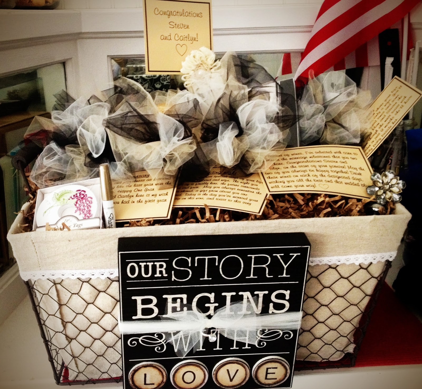 Cute Bridal Shower Gift Basket Ideas
 Brid te’s Pick of the Week – A Wine Basket of Firsts