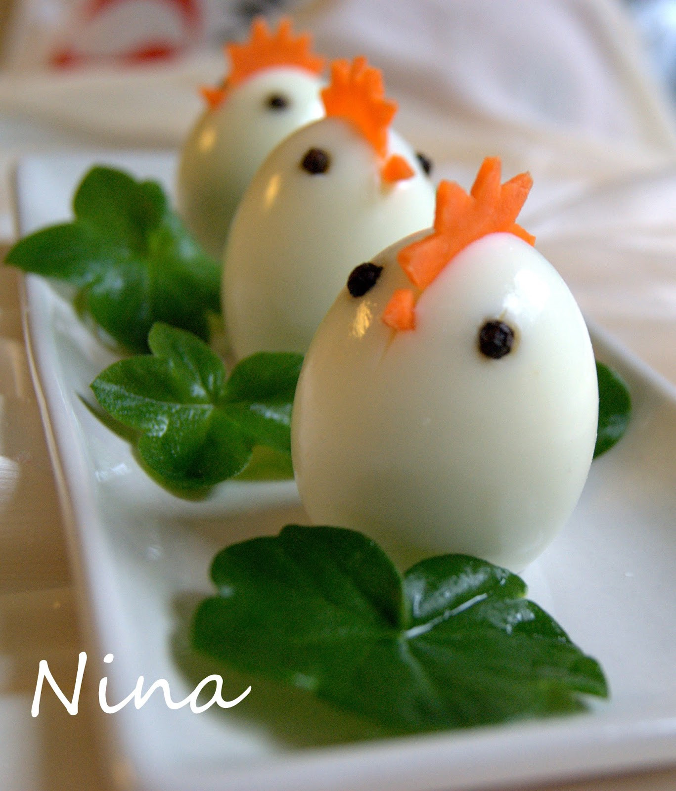 Cute Easter Food
 NINA S RECIPES CUTE EGGS APPETIZER EASTER IS