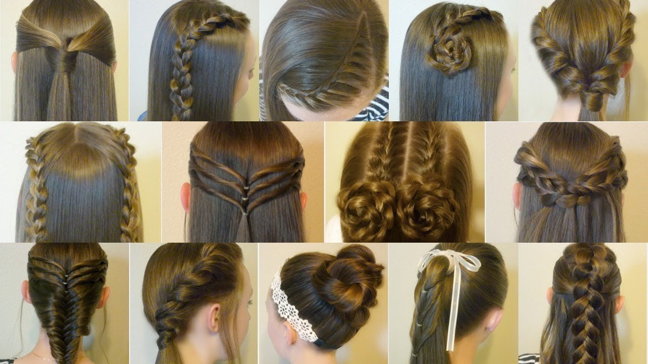 Cute Hairstyles For High School
 14 Easy Hairstyles For School pilation 2 Weeks