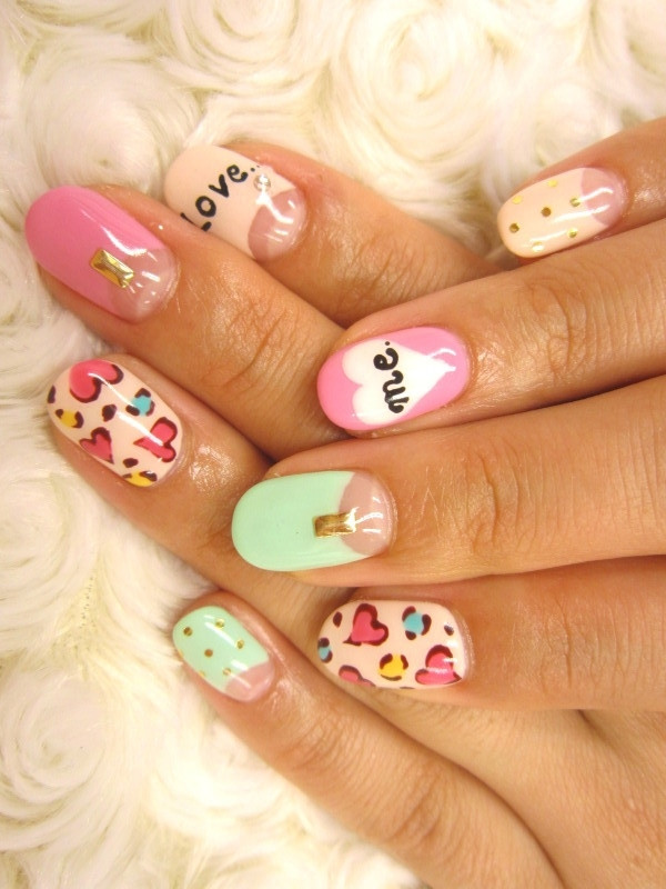 Cute Nail Designs For Summer
 Multi Color Nail Art Ideas for Summer