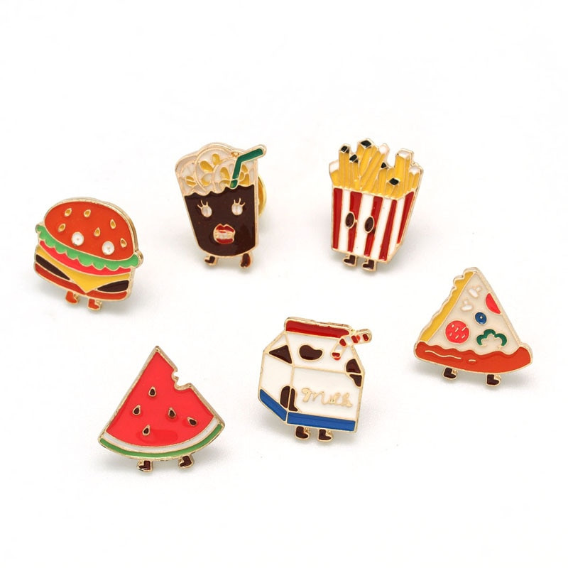 Cute Pins
 New Style Alloy Enamel Brooch Pins Mini Cute Take Away