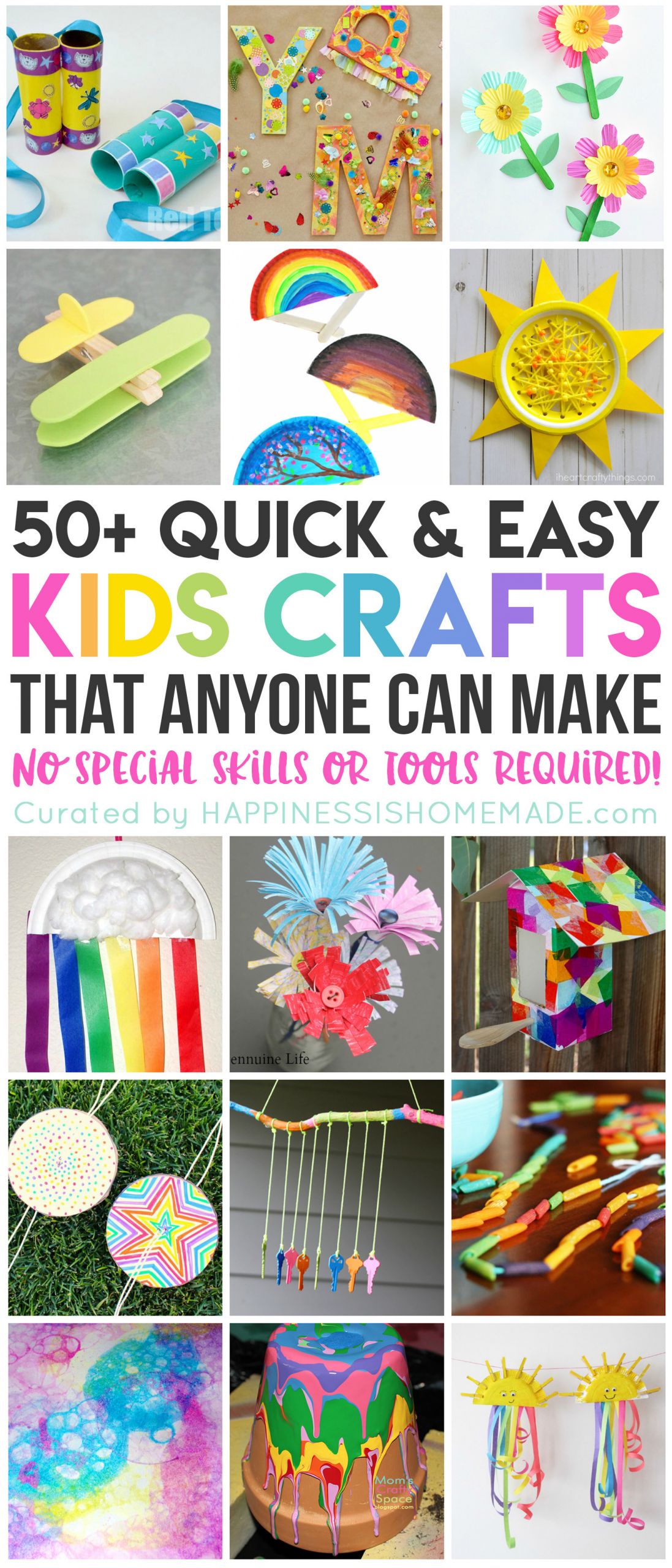 Cute Things For Kids
 50 Quick & Easy Kids Crafts that ANYONE Can Make