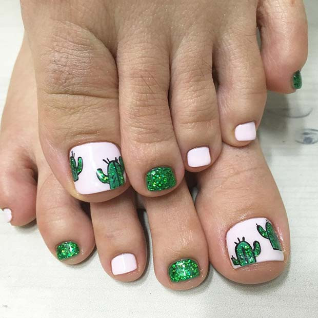 Cute Toe Nail Colors
 25 Eye Catching Pedicure Ideas for Spring