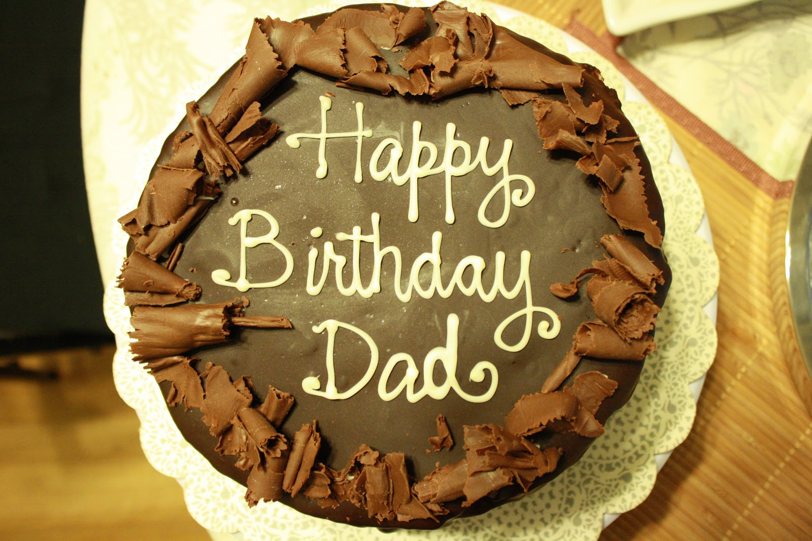 Dad Birthday Cake
 A Cake Story Dad s Dark Chocolate Ganache Covered Fresh