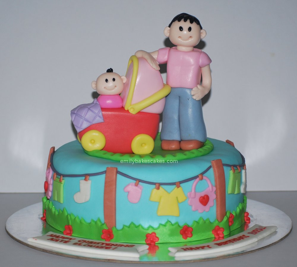 Dad Birthday Cake
 emily bakes cakes Father Daughter Birthday Baptismal Cake