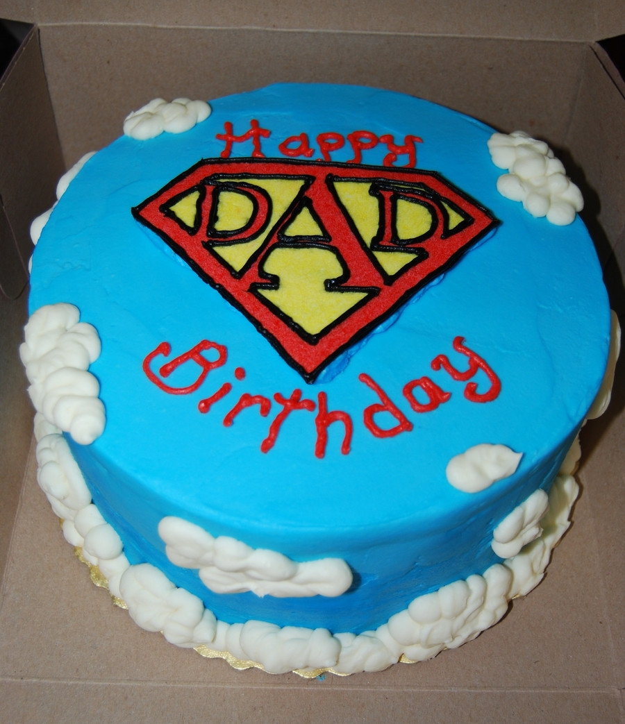 Dad Birthday Cake
 Super Dad Birthday Cake CakeCentral