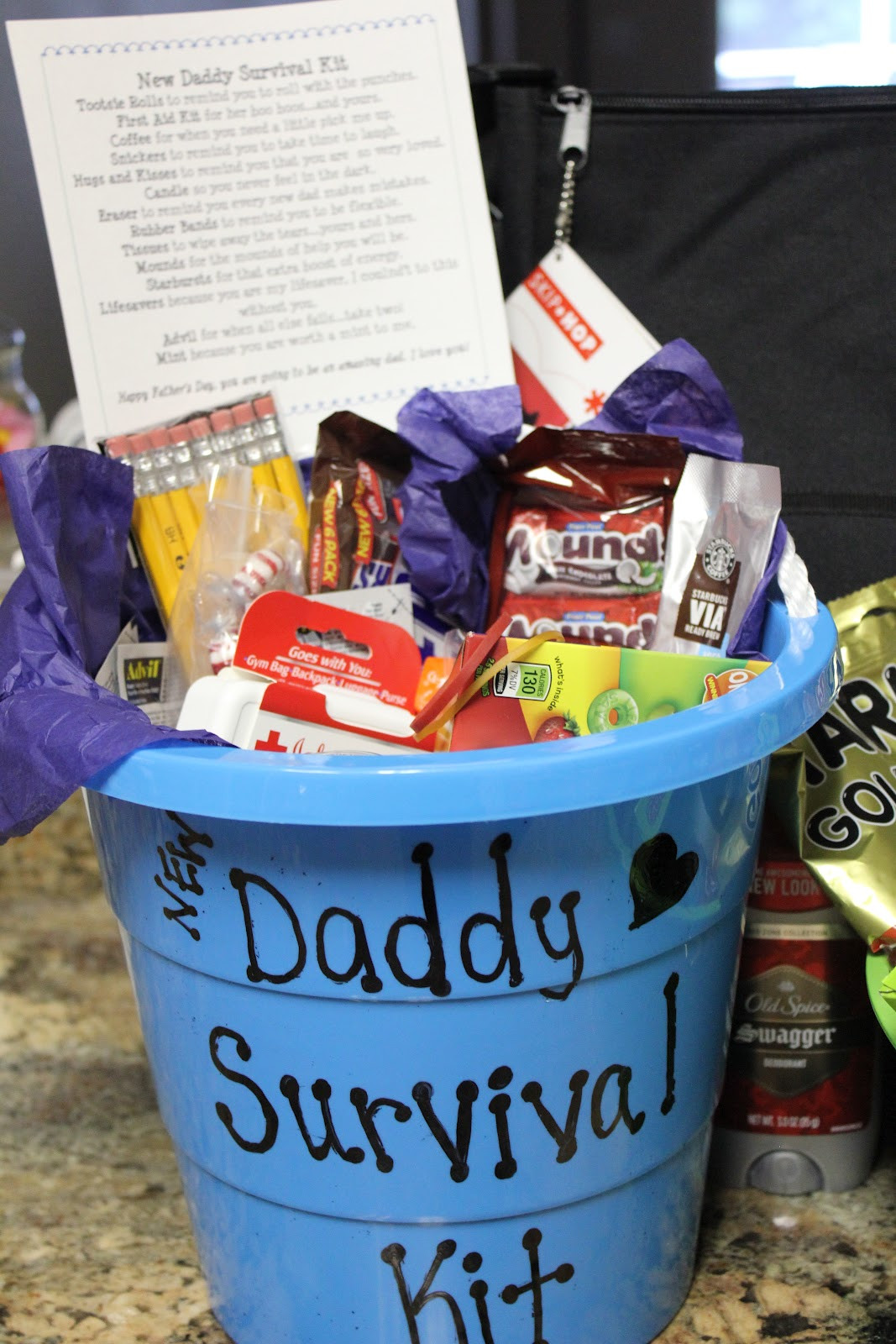 Daddy Baby Shower Gift Ideas
 simply made with love Daddy Survival Kit & Hospital