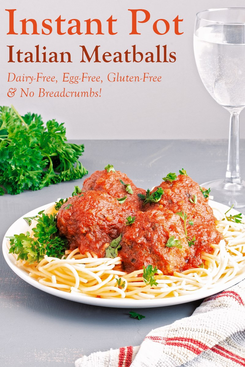 Dairy Free Italian Recipes
 Instant Pot Italian Meatballs Recipe Egg Free Dairy Free